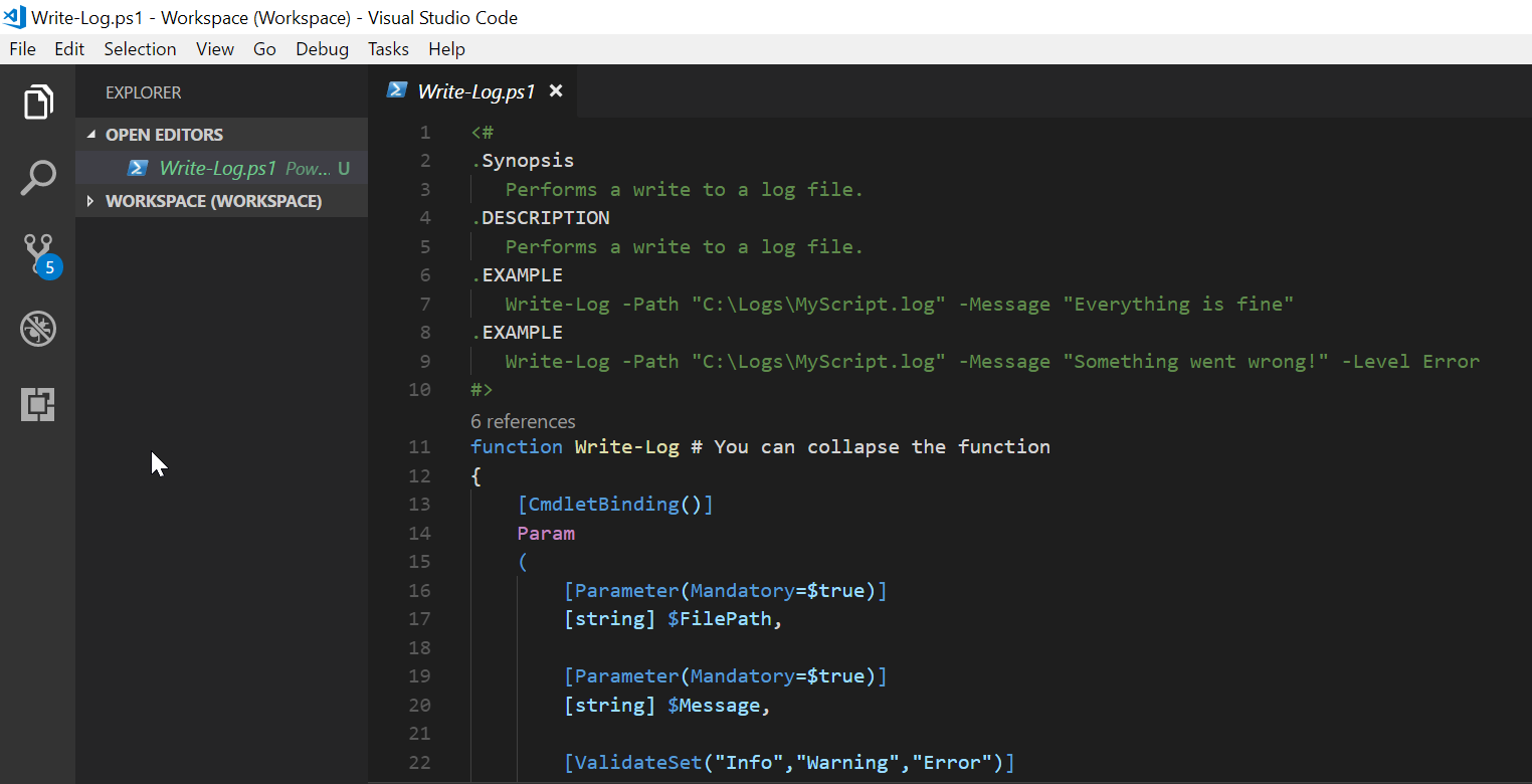 Configuring VSCode For PowerShell BamShell Configuring VSCode For PowerShell BamShell